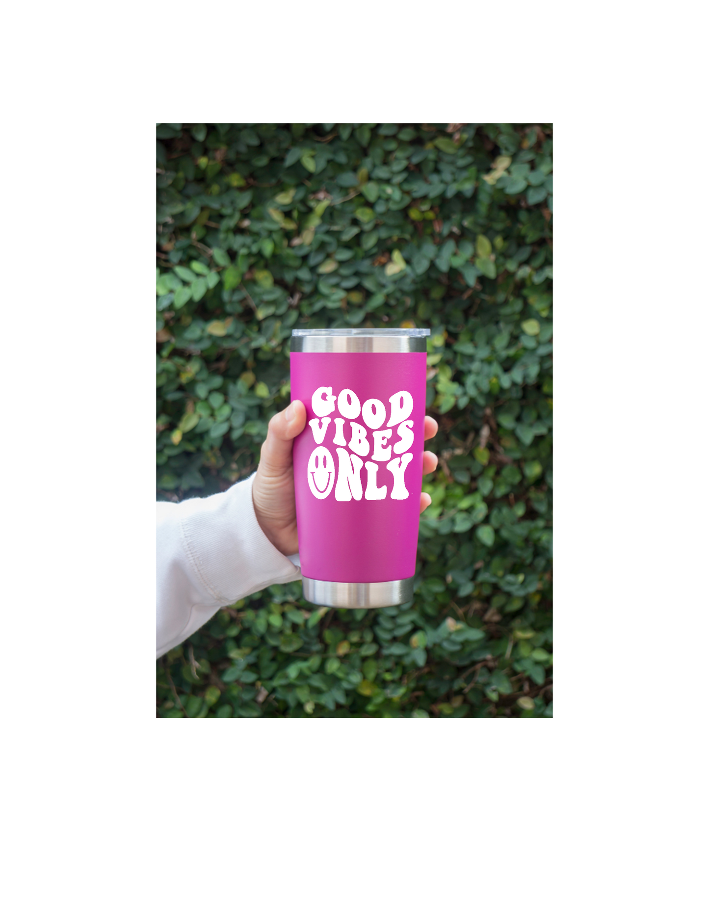 Good Vibes Only Cup Decal